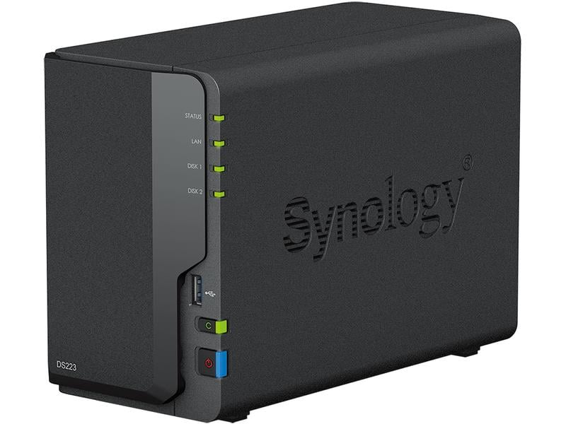 Synology NAS DiskStation DS223, 2-bay WD Red Plus 16 TB