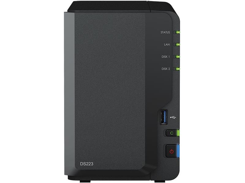 Synology NAS DiskStation DS223, 2-bay WD Red Plus 16 TB