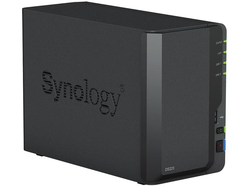 Synology NAS DiskStation DS223, 2-bay WD Red Plus 16 TB