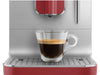 SMEG Kaffeevollautomat BCC02RDMEU Rot, Silber