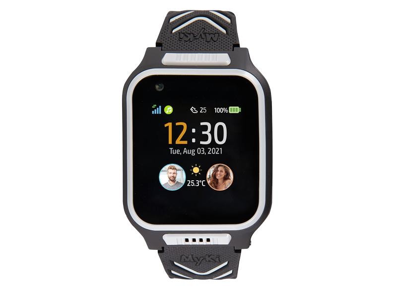 MyKi Smartwatch Montre GPS pour enfants MyKi 4 Noir/gris avec carte SIM