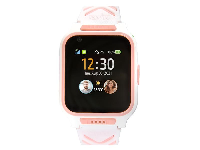 MyKi Smartwatch Montre GPS pour enfants MyKi 4 Blanc/rose avec carte SIM