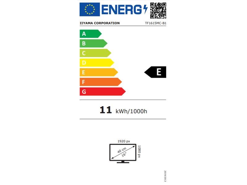 iiyama Moniteur ProLite TF1615MC-B1