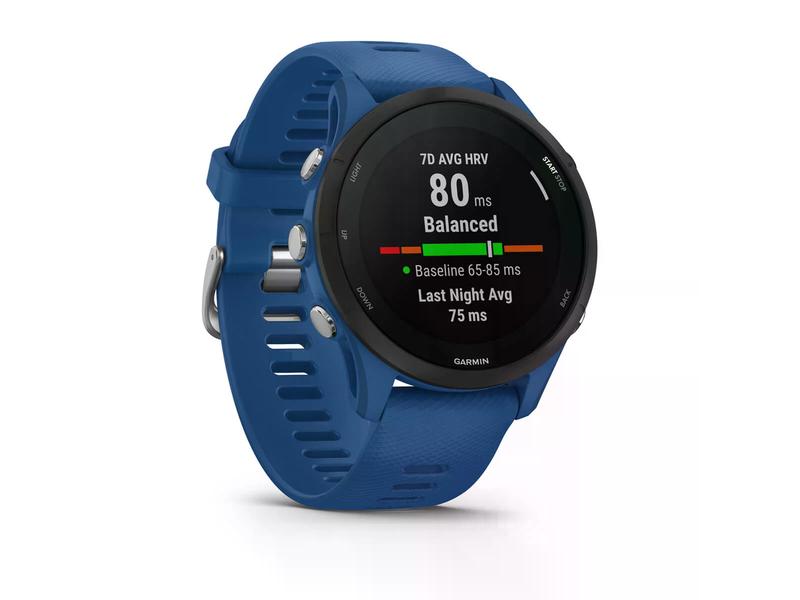 GARMIN Montre de sport GPS Forerunner 255 Basic Bleu foncé/Noir