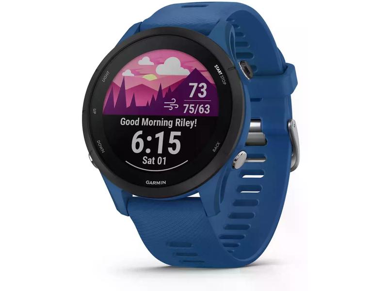 GARMIN Montre de sport GPS Forerunner 255 Basic Bleu foncé/Noir