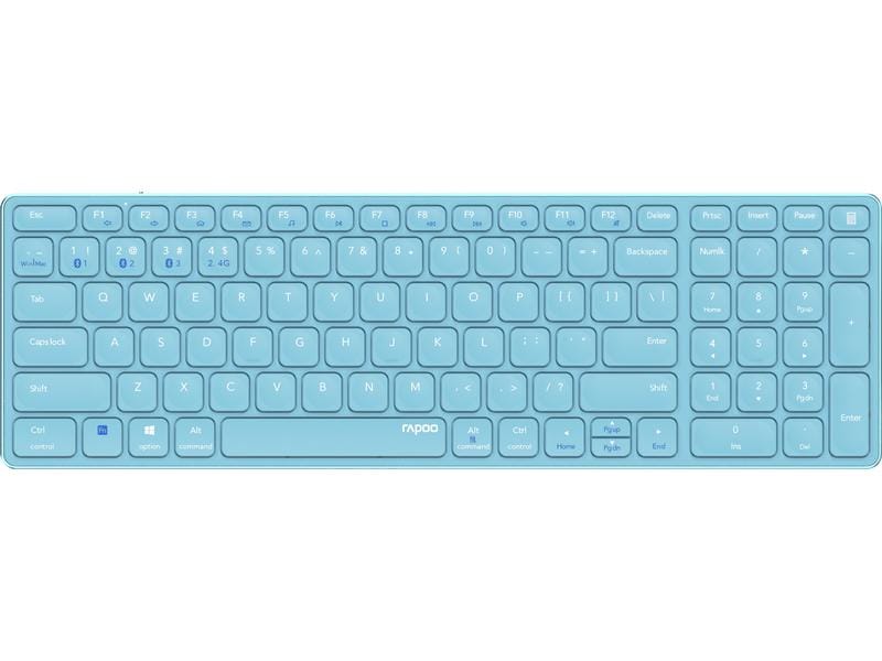 Rapoo Clavier radio E9700M ultra-mince Bleu