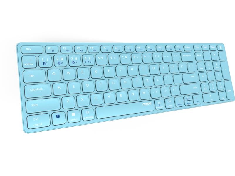 Rapoo Funk-Tastatur E9700M ultraslim Blau