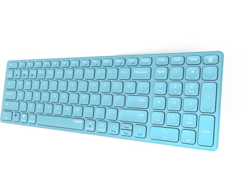 Rapoo Clavier radio E9700M ultra-mince Bleu