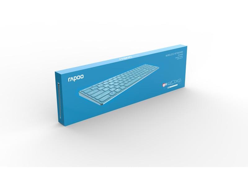 Rapoo Funk-Tastatur E9700M ultraslim Blau