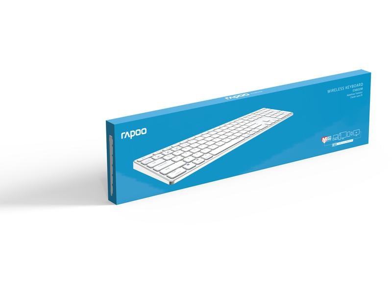 Rapoo Clavier E9800M ultraslim Blanc