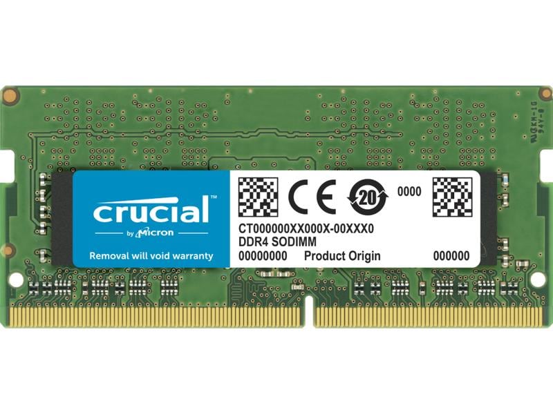 Crucial Laptop Memory, SO-DIMM, DDR4, 32GB, 3200MHz