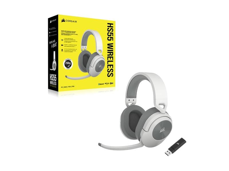 Corsair Écouteurs HS55 Wireless Blanc