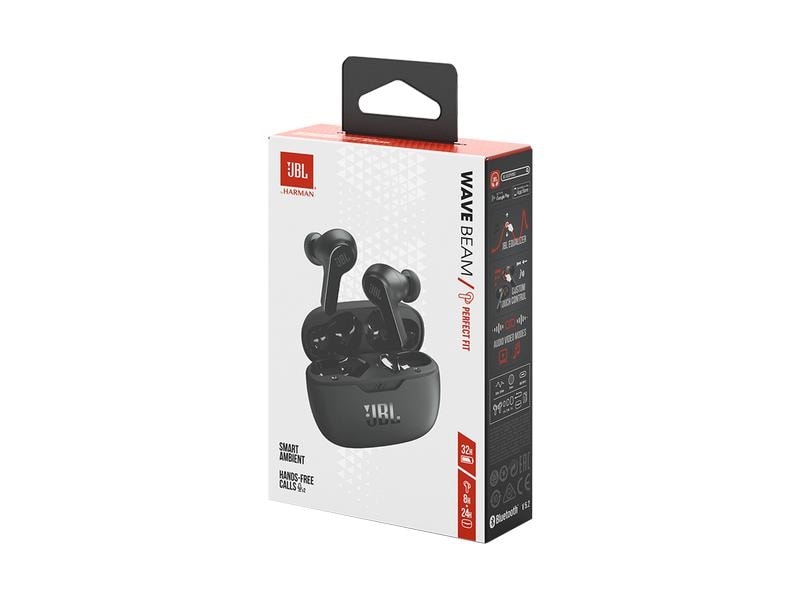 JBL True Wireless In-Ear-Kopfhörer Vibe Beam Schwarz