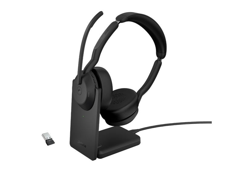 Jabra Headset Evolve2 55 Duo MS, USB-A, inkl. Ladestation