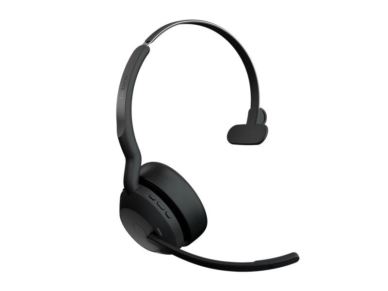 Jabra Casque Evolve2 55 Mono UC, USB-A, station de chargement incluse