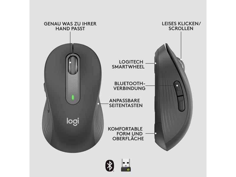 Logitech Souris Signature M650 L for Business Graphite