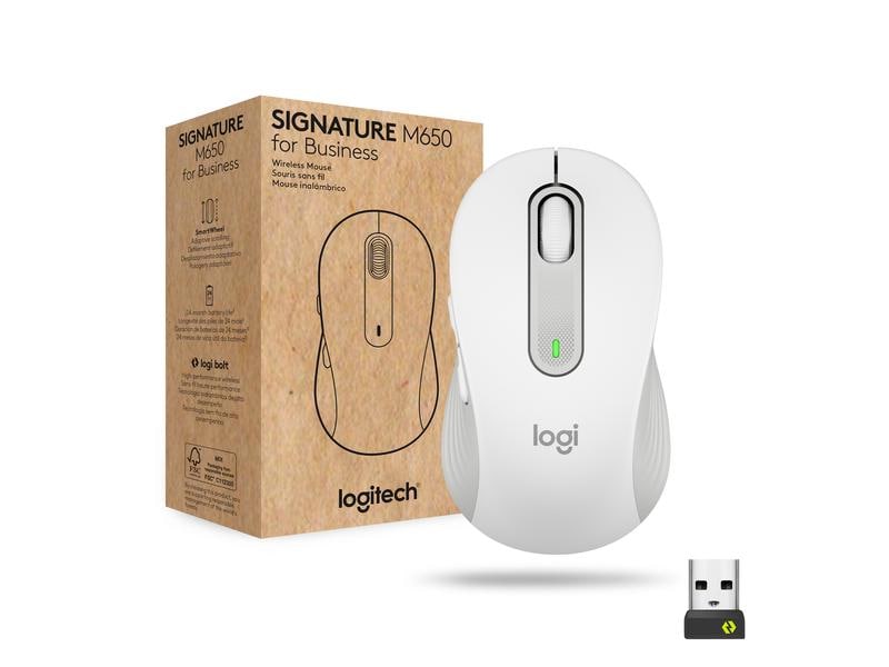 Logitech Souris Signature M650 for Business Blanc