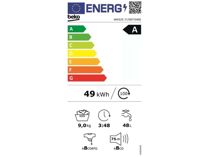 Beko Machine à laver WM325 Gauche