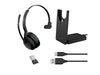 Jabra Casque Evolve2 55 Mono UC, USB-A, station de chargement incluse