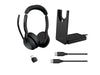 Jabra Headset Evolve2 55 Duo MS, USB-C, inkl. Ladestation