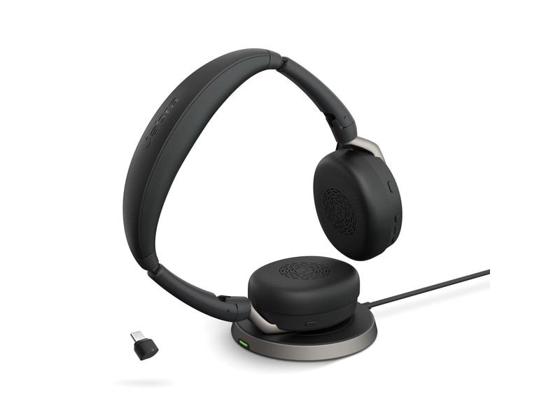 Jabra Headset Evolve2 65 Flex Duo MS, USB-C, inkl. Ladestation