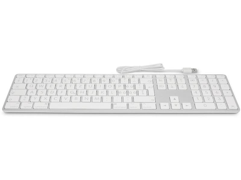 LMP Tastatur USB Grosse Beschriftung Silber