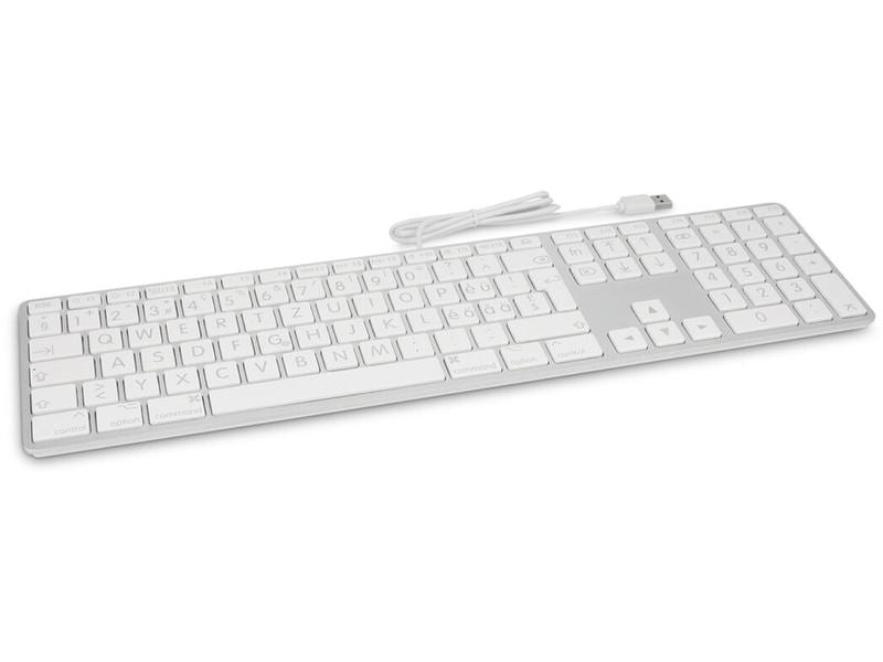 LMP Tastatur USB Grosse Beschriftung Silber