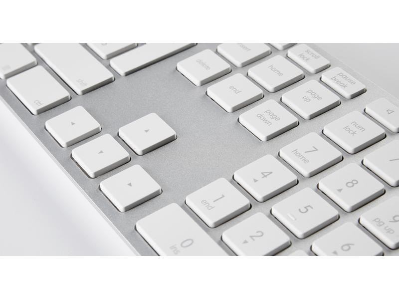 LMP Tastatur USB Grosse Beschriftung WinOS Silber