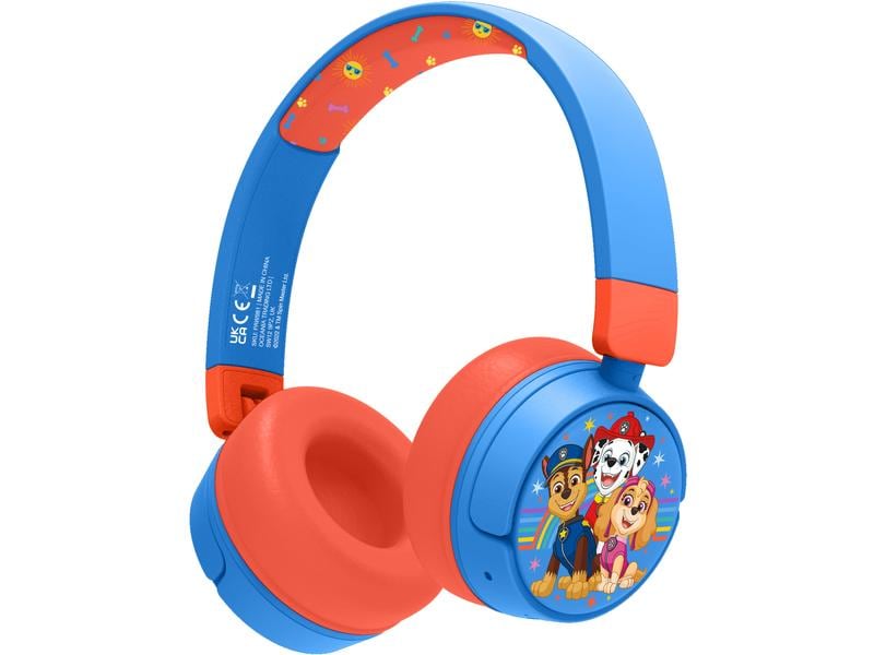 OTL Casques extra-auriculaires Paw Patrol Kids Bleu clair; Rouge vif