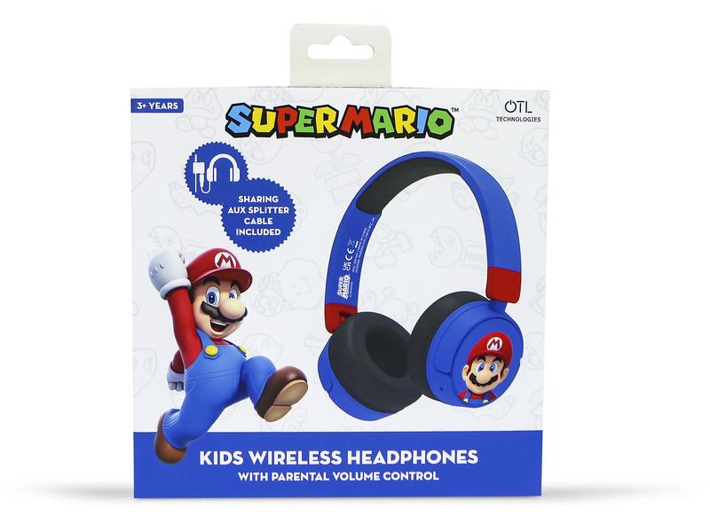 OTL Casques extra-auriculaires Super Mario Bleu; Rouge