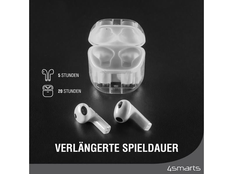 4smarts True Wireless In-Ear-Kopfhörer SkyBuds Lucid Weiss