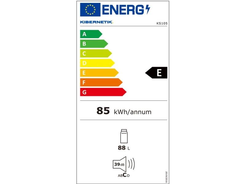 Kibernetik Kühlschrank KS105 Rechts/Wechselbar