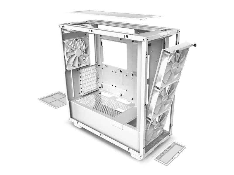 NZXT Boîtier d’ordinateur H7 Elite 2023 Blanc mat