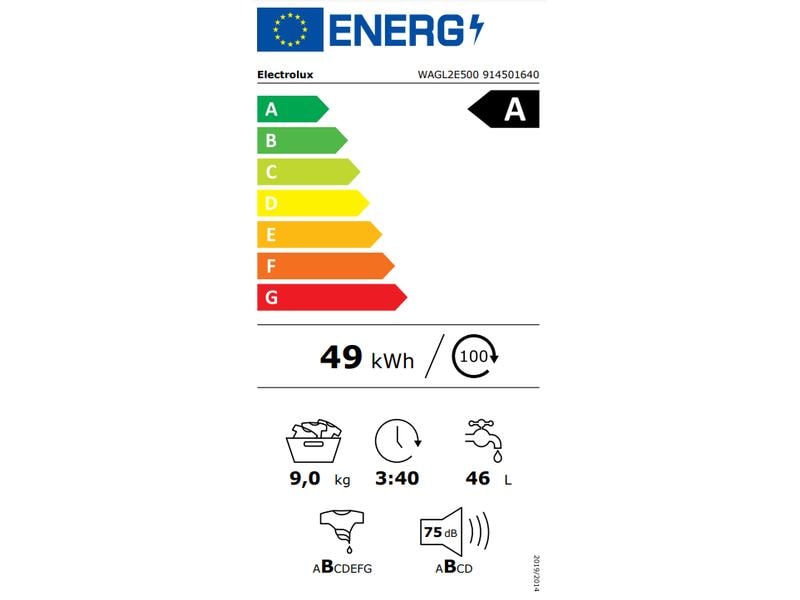 Electrolux Machine à laver WAGL2E500 Gauche Ariel PODS