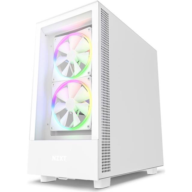 NZXT Boîtier d’ordinateur H5 Elite Blanc mat