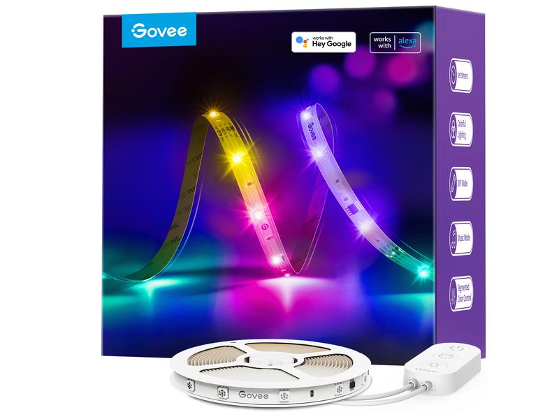 Govee Bande LED Basic, 10 m, RGBIC, Wi-Fi + Bluetooth