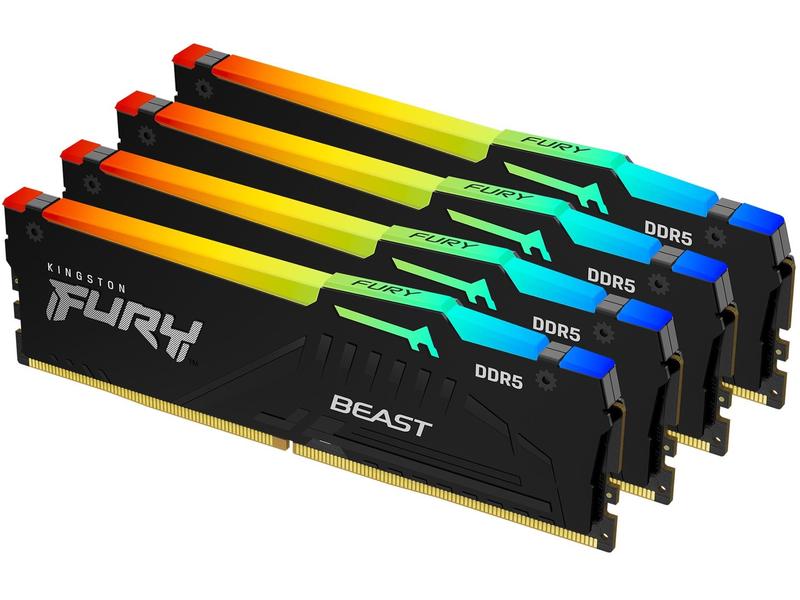 Kingston DDR5-RAM FURY Beast RGB 5200 MHz 4x 32 GB