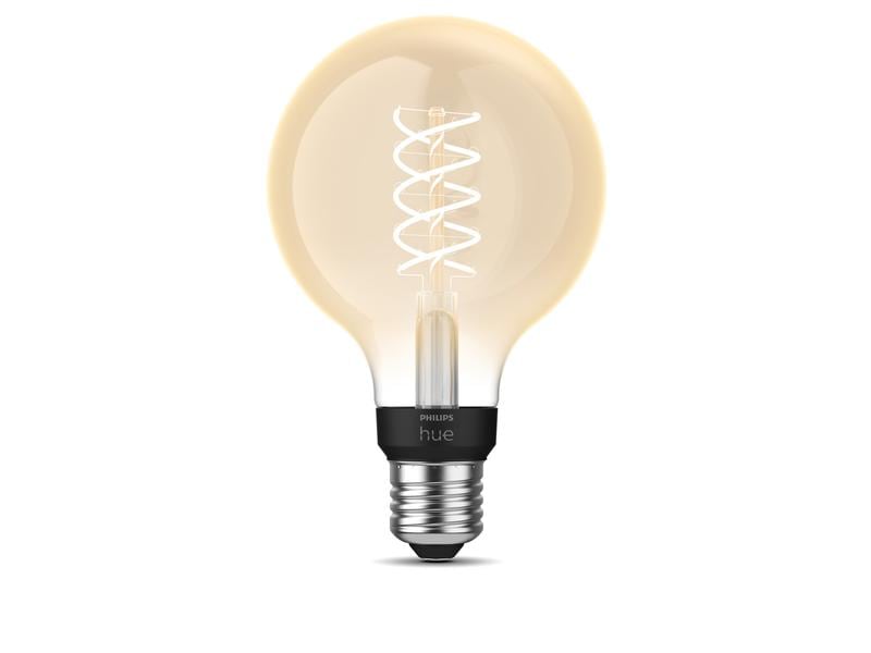 Philips Hue White E27 Pack individuel Globe Filament 550 lm