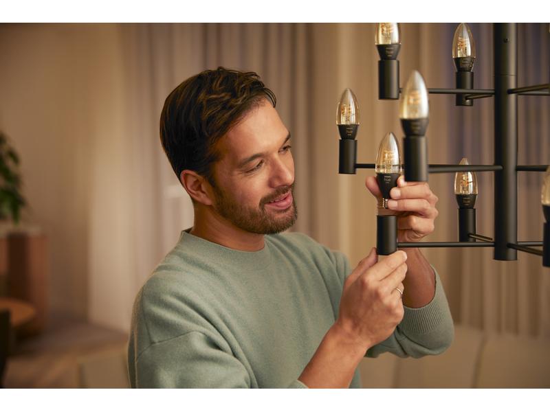 Philips Hue Leuchtmittel White Amb. Filament E14 Einzelpack