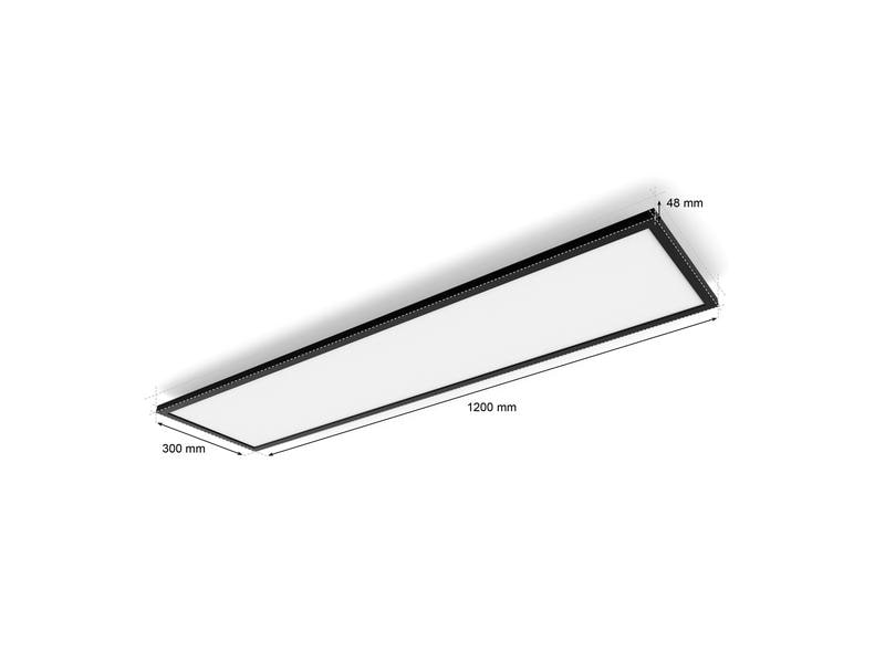 Philips Hue Lampe suspendue Ambiance blanche Aurelle 120 x 30 cm Noir