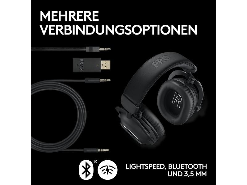 Logitech Écouteurs G Pro X 2 Wireless Lightspeed Gaming Noir