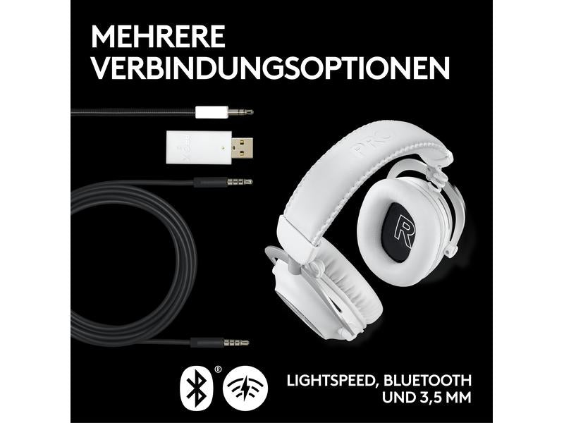 Logitech Écouteurs G Pro X 2 Wireless Lightspeed Gaming Blanc