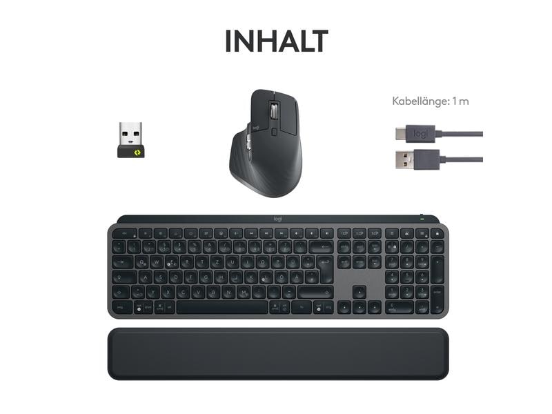 Logitech Tastatur-Maus-Set MX Keys S Combo QWERTZ (DE)