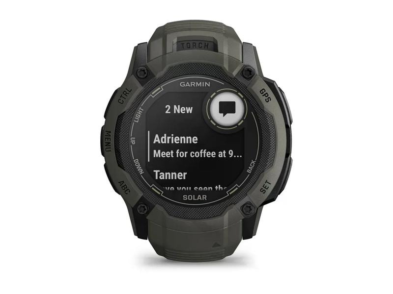 GARMIN Montre de sport Instinct 2X Solar Moosgrün