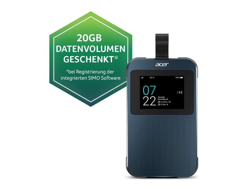 Acer 5G Hotspot Connect Enduro M3 inkl. 20 GB Datenpaket