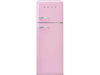 SMEG Réfrigérateur congélateur FAB30RPK5 Rose, Droite