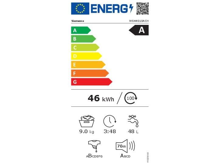 Siemens Waschmaschine WG44G10ACH Links