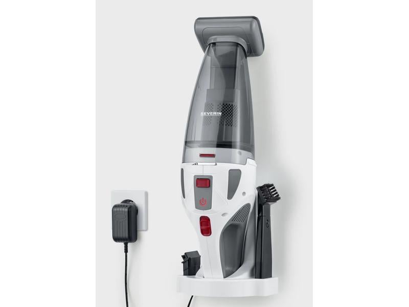 Severin Aspirateur à main sans fil HV7146 Gris/Blanc