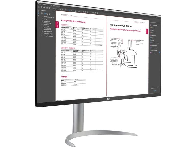 LG Monitor 32UP55NP-W