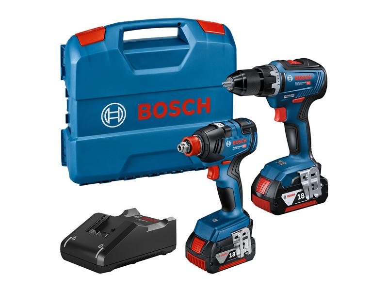 Bosch Professional Clés à chocs sans fil GDX 18 V-200 + GSR 18 V-55